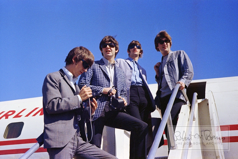 The Beatles at Seattle-Tacoma Airport, August 22, 1964 #1