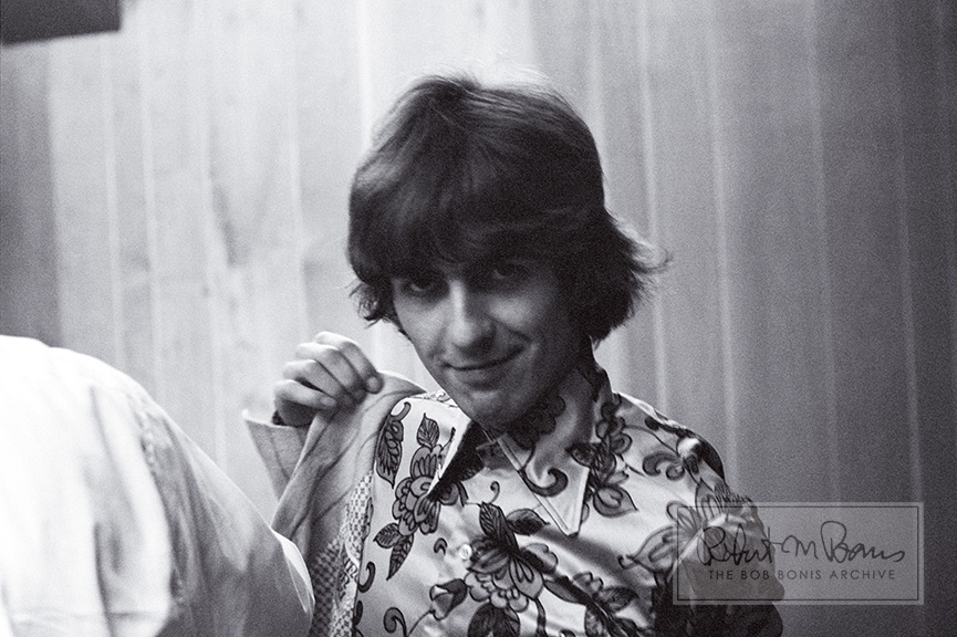 George Harrison, Backstage, Olympia Stadium, Detroit, MI, August 13, 1966