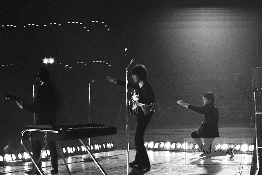 George Harrison, John Lennon and Paul McCartney, Metropolitan Stadium, Bloomington, MN, August 21, 1965 #8