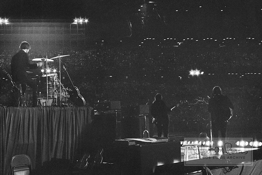 The Beatles from Behind the Stage, Metropolitan Stadium, Bloomington, MN, August 21, 1965
