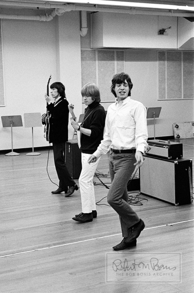 Mick Jagger, Brian Jones, Bill Wyman, Shindig Rehearsal, RCA Studios, May 18-19, 1965 #1