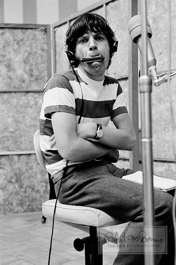 Mick Jagger With Harmonica, RCA Studios, Hollywood, CA, May 18-19, 1965 #1