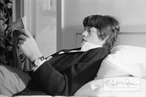 Mick Jagger Reading Playboy Magazine, Los Angeles, California, May 1965 #1