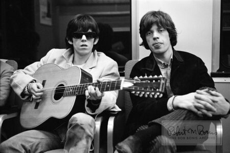 Mick Jagger and Keith Richards with Harmony 12-string Guitar, 1965 #1