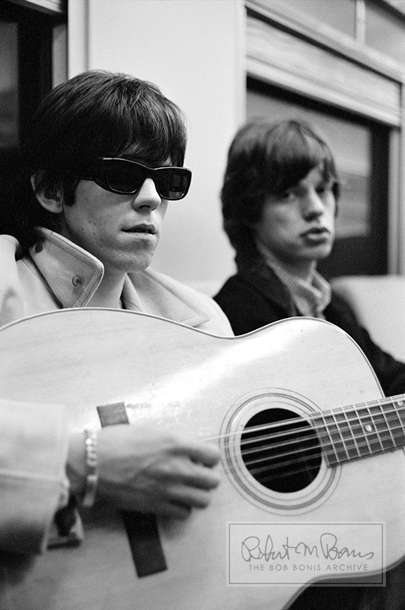 Mick Jagger and Keith Richards with Harmony 12-string Guitar, 1965 #2