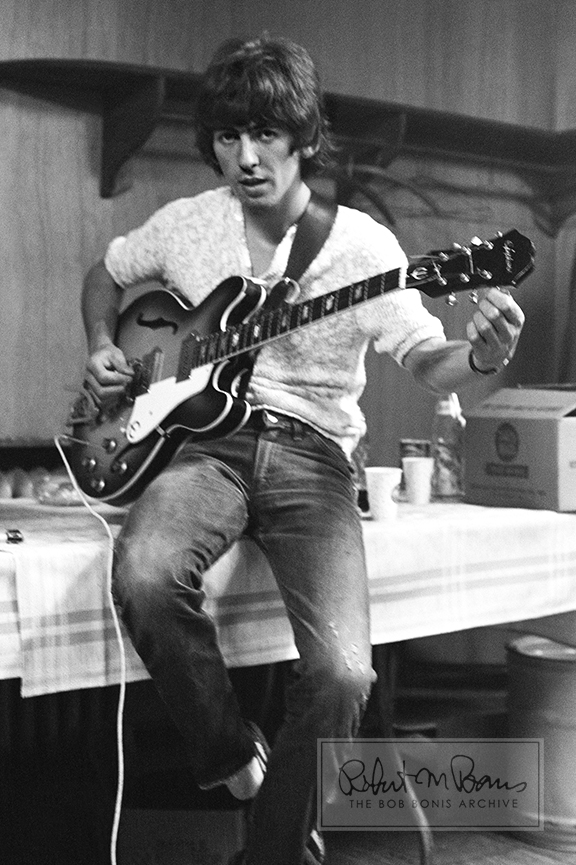 George Harrison, Backstage, JFK Stadium, Philadelphia, PA, August 16, 1966 #1