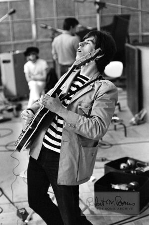 Keith Richards, Brian Jones, Ian Stewart, RCA Studios, Hollywood, California, September 1965