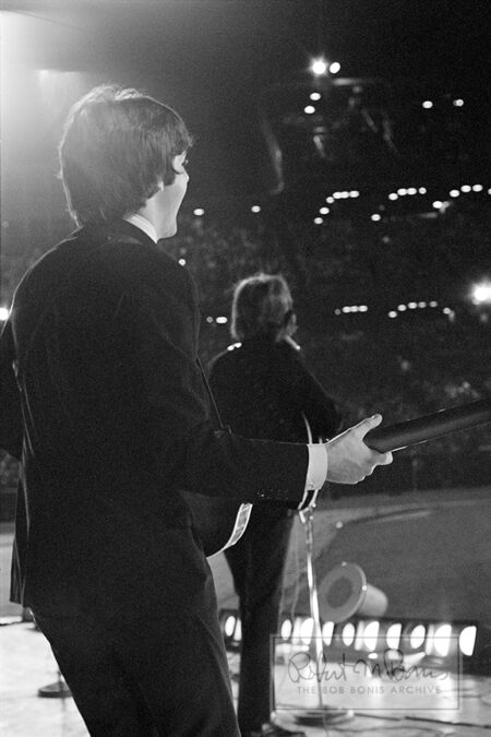 Paul McCartney and George Harrison, Metropolitan Stadium, Bloomington, MN, August 21, 1965 #2