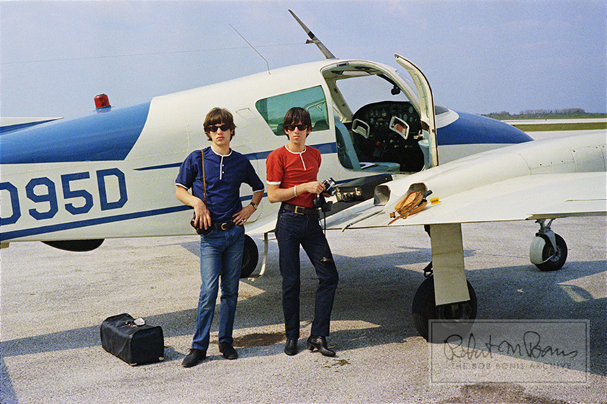 Mick Jagger and Keith Richards, Clearwater Airpark, Florida, May 7, 1965 #1